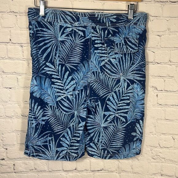 Tommy Bahama Swim Trunks Blue Floral Swimwear size L Large Board Shorts - Picture 4 of 7